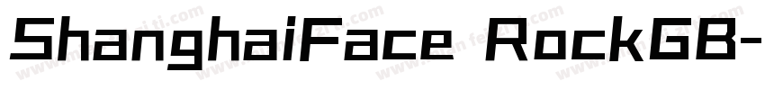 ShanghaiFace RockGB字体转换